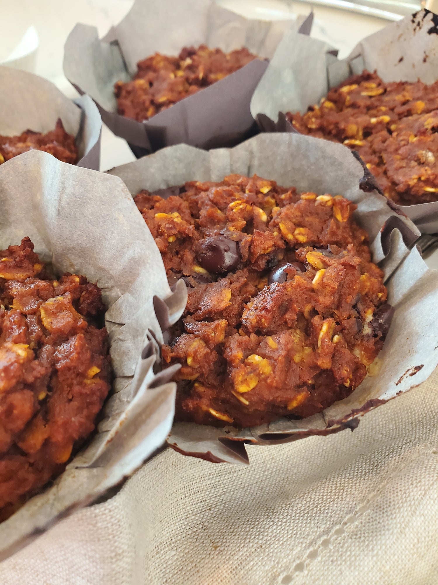 Healthy Fall Baking - Jo's Pumpkin Oat Muffin Recipe